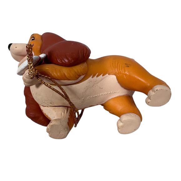 Vintage Disney Lady And The Tramp Dog Christmas Ornament Hanging Holiday Decor - Picture 5 of 7